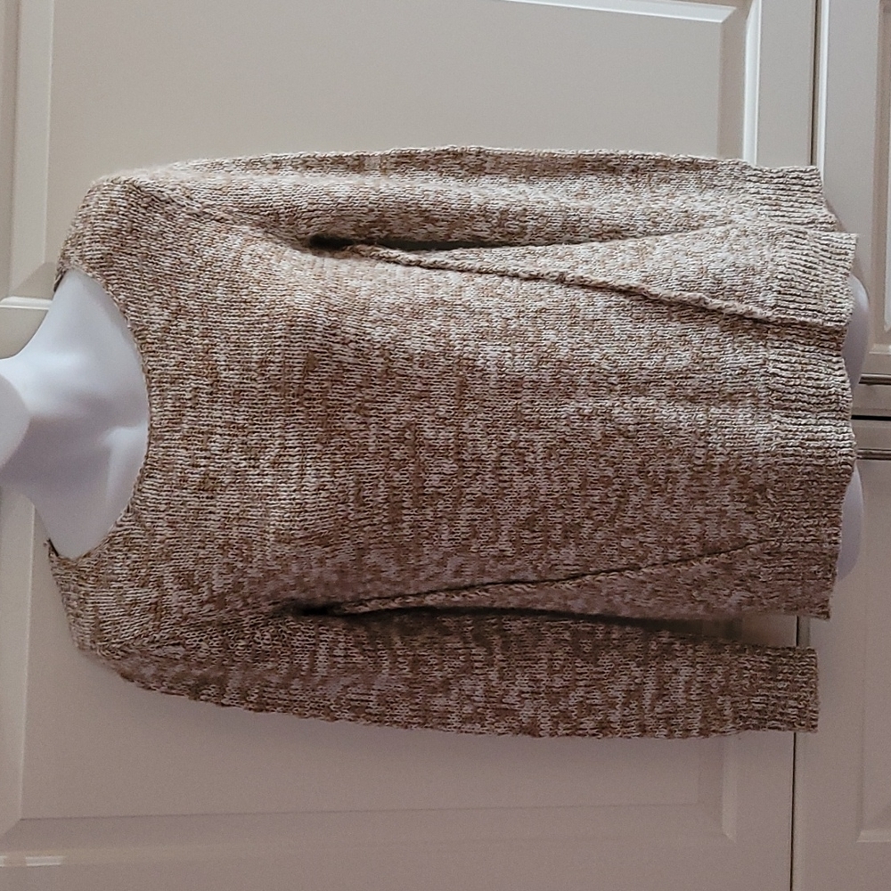 BP Acrylic Wool Blend Brown Tan Neutral Fall Soft Sweater XS